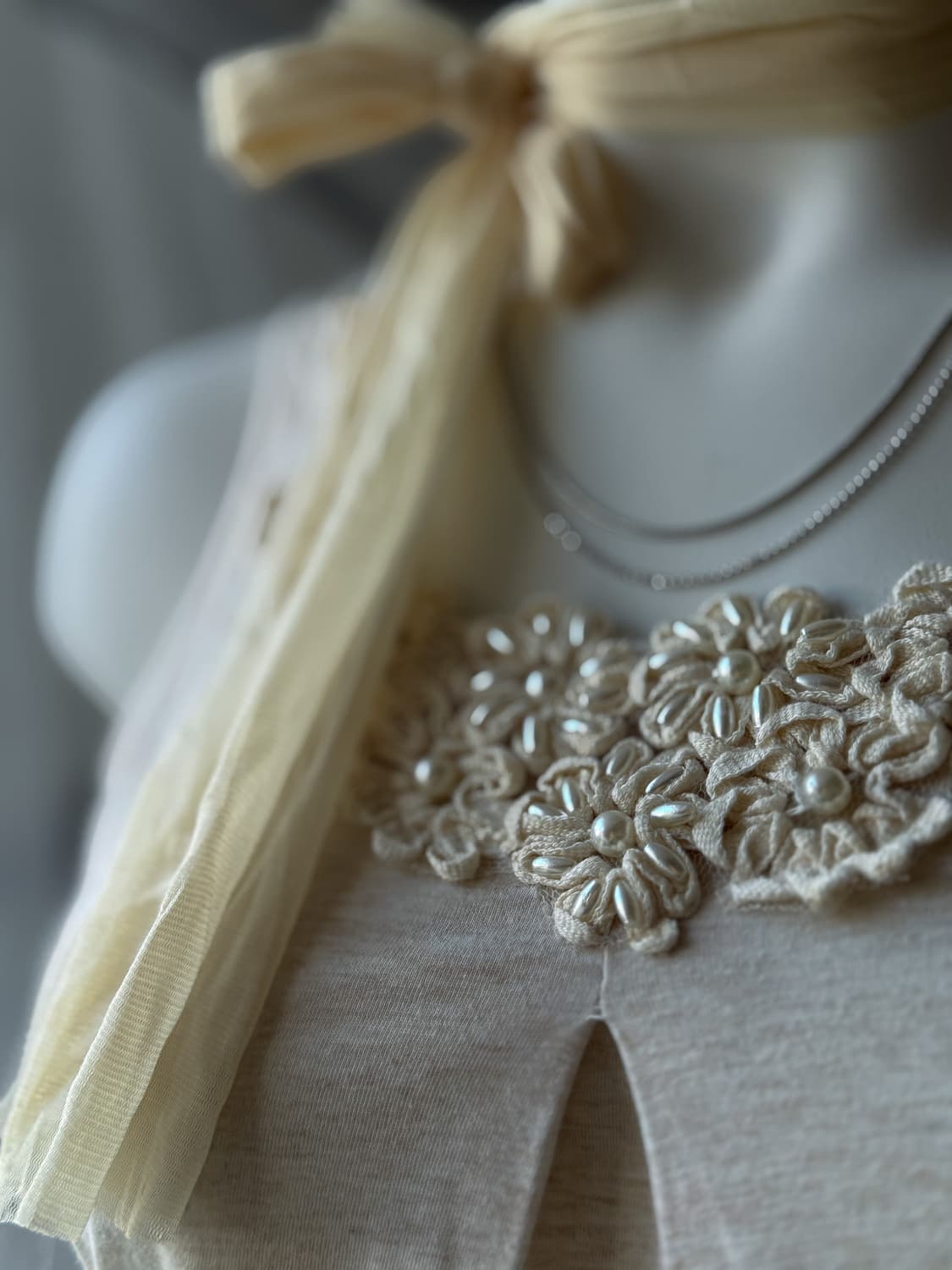 Pearl Corsage Sleeveless 0120 상품이미지3