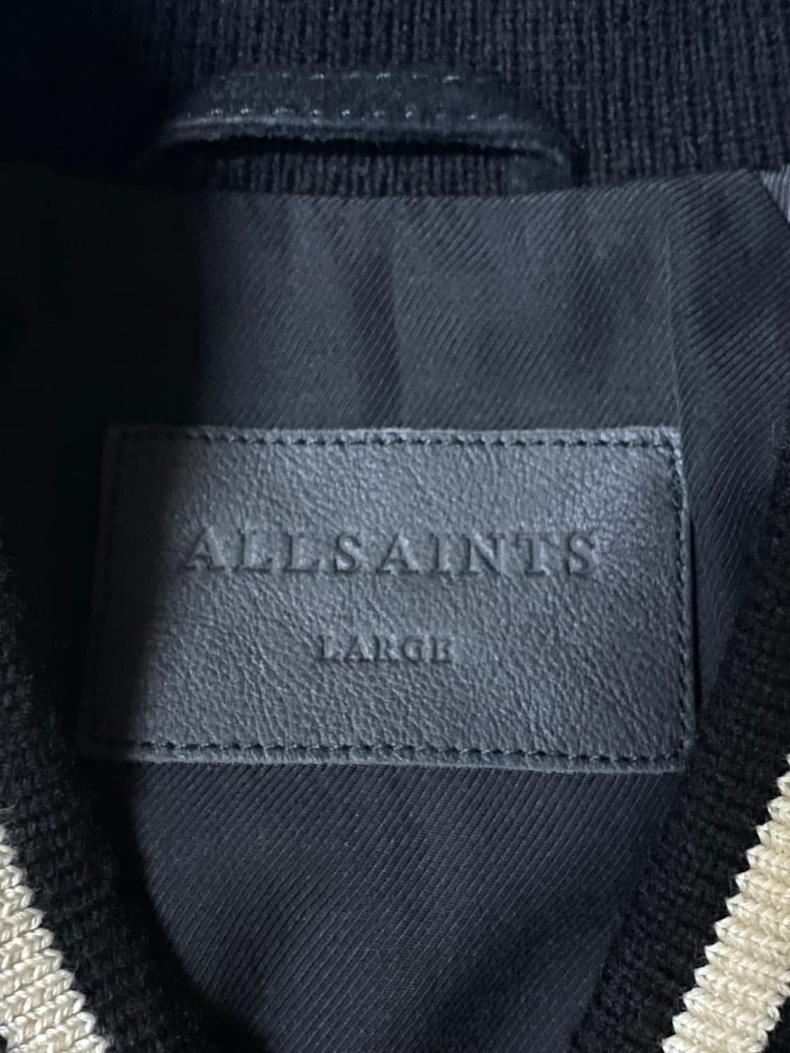 AllSaints 올세인츠 앱튼 새틴 스웨이드 자켓 L 상품이미지3