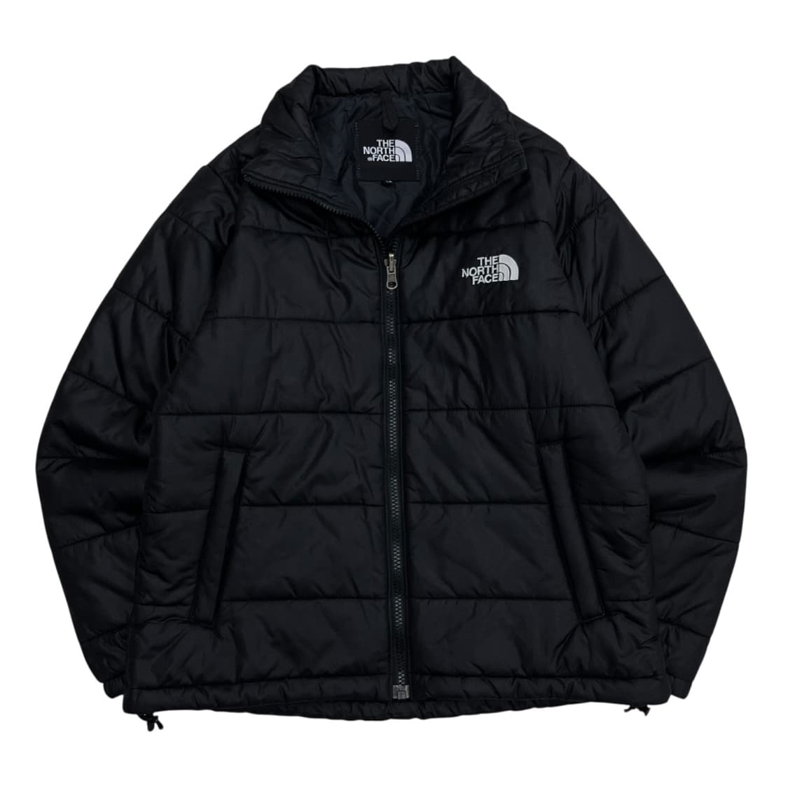 노스페이스 로고 블랙 경량 패딩 90 상품이미지2