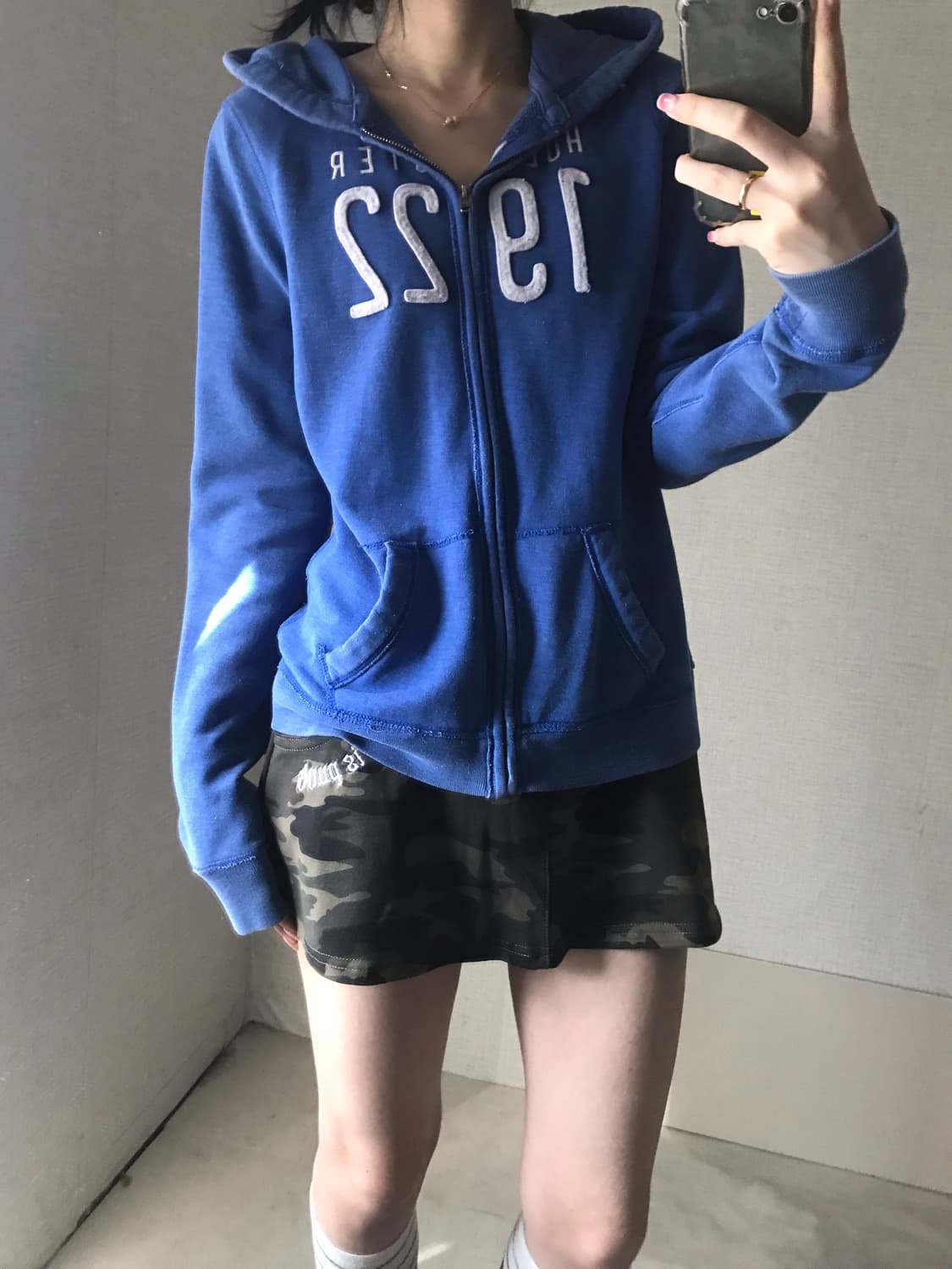 홀리스터 블루 후드집업 상품이미지5