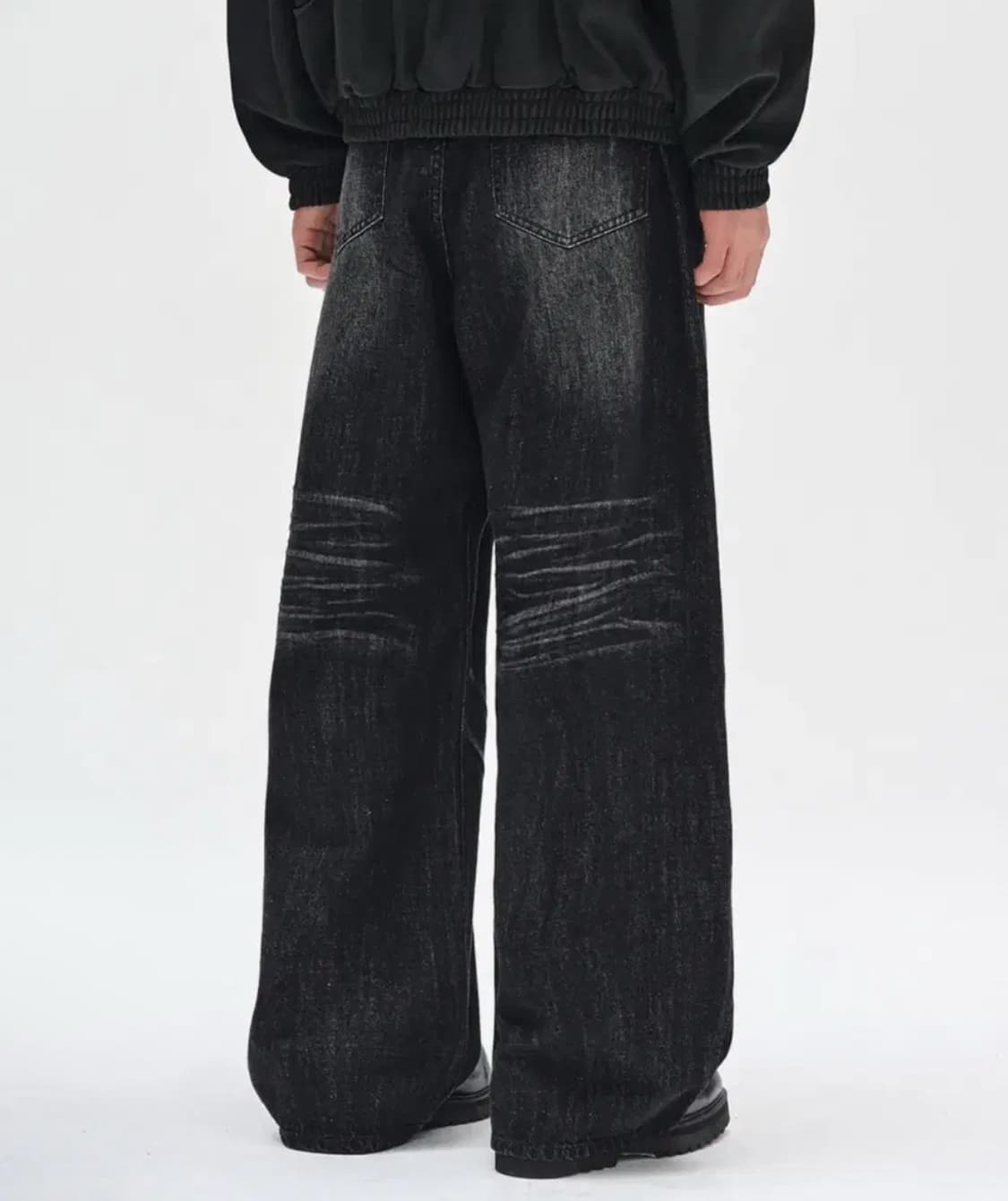 데케트 블랙 와이드 청바지 블랙진 32 DCPT043 상품이미지2