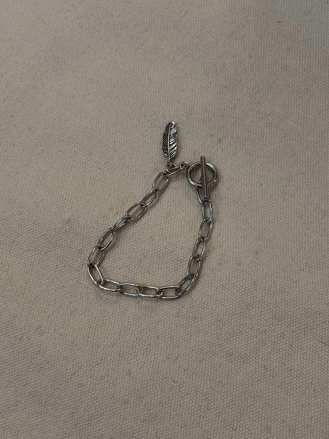 🐰🐻 토곰아비 실버 체인 팔찌 상품이미지1