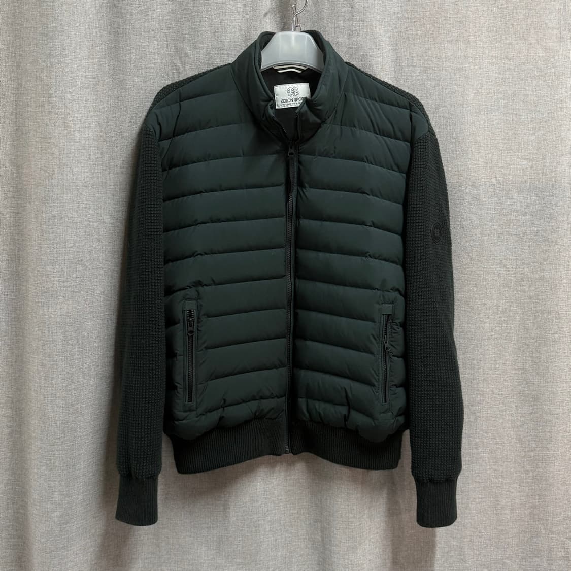 [115] 코오롱스포츠 구스다운 경량 가디건 니트집업 상품이미지1