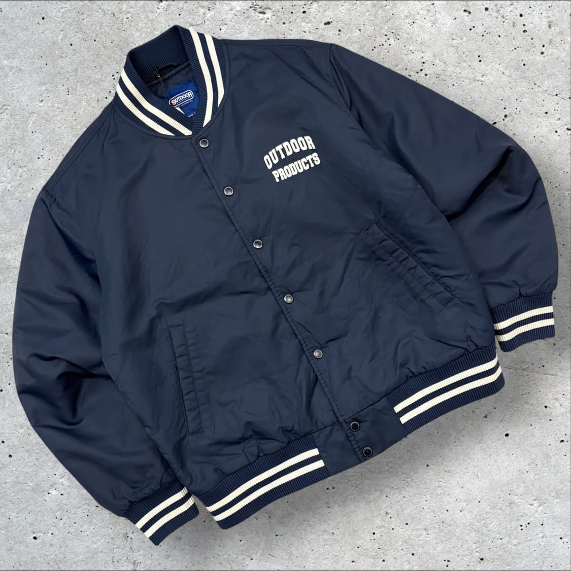 [M] 아웃도어 프로덕츠 네이비색 바시티 자켓 B739 상품이미지2