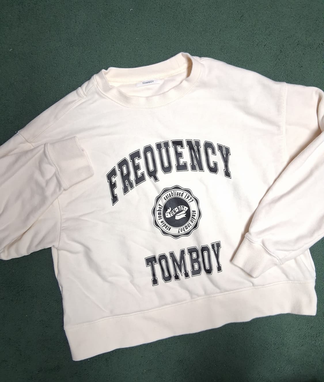 스튜디오 톰보이 아이보리 숏맨투맨FREE 상품이미지1