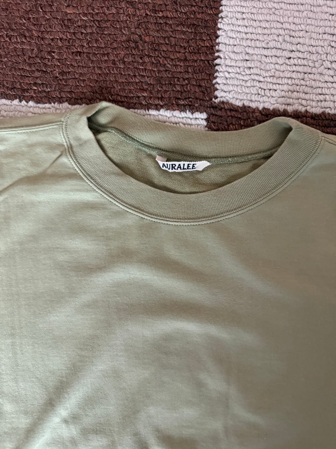오라리 auralee 슈퍼 하이 게이지 냅드 스웨트 티셔츠 상품이미지5