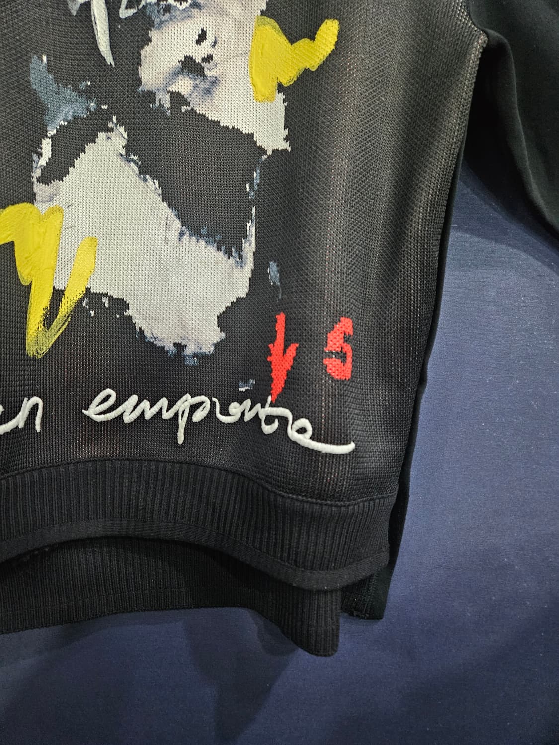 시스템옴므 자수 프린팅 남성 오버핏 105 맨투맨  상품이미지5