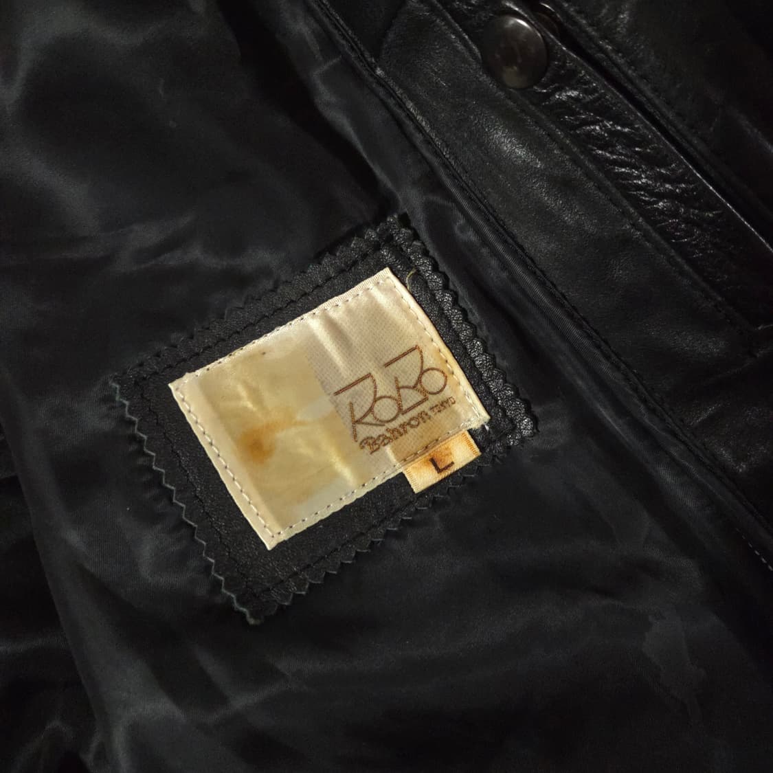 ROBO BAHRON 카프레더 카프스킨 A-2 자켓 M 상품이미지9