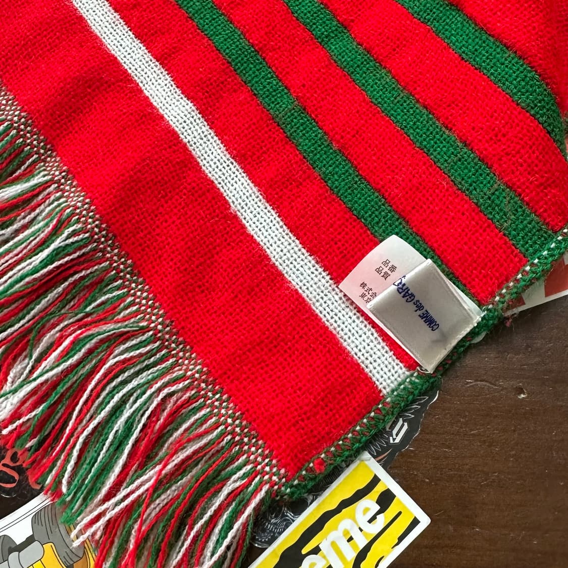 꼼데가르송 셔츠 풋볼 머플러 상품이미지5