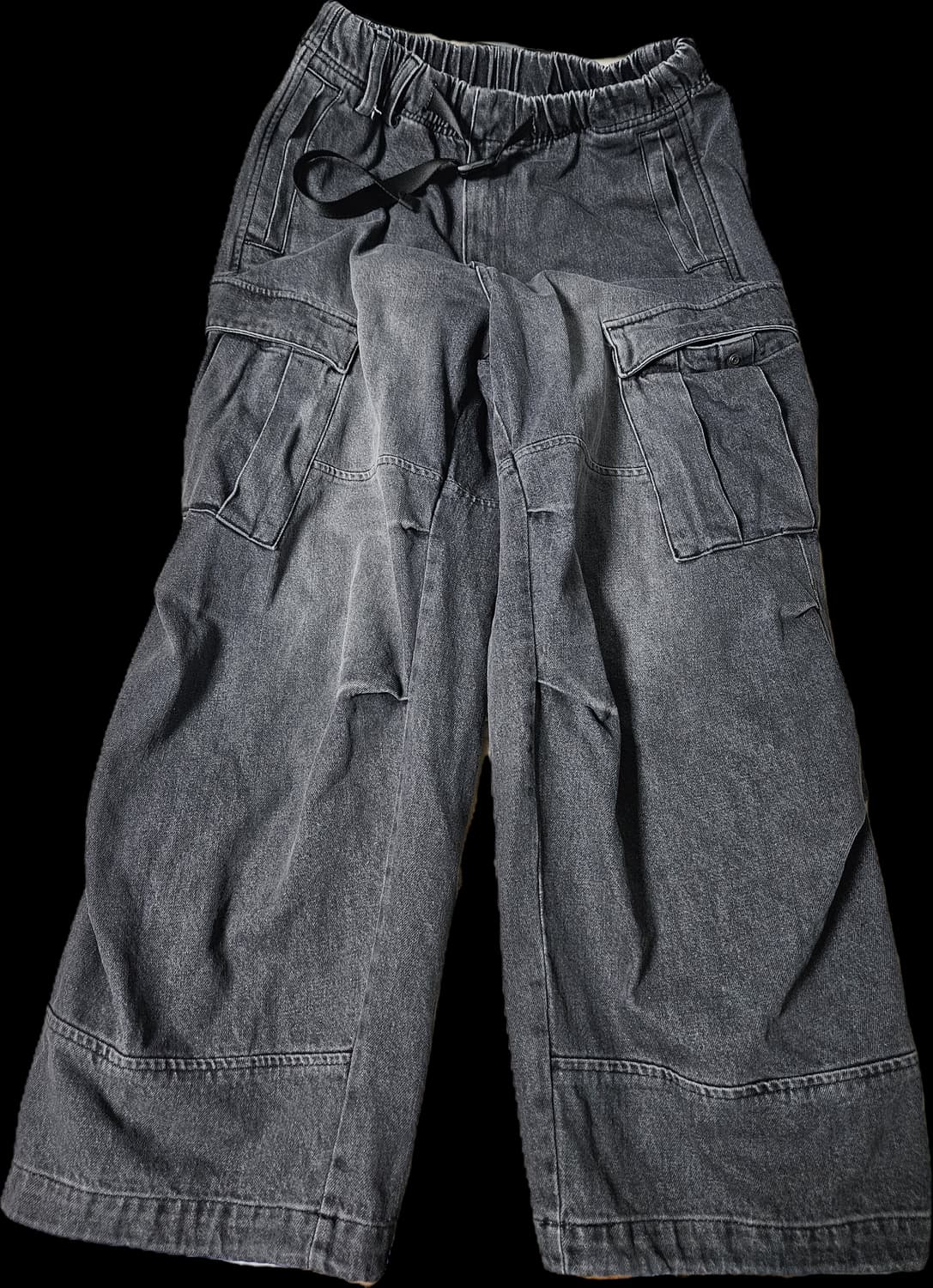 해칭룸 밀팬츠 데님 애쉬그레이 1사이즈 판매합니다 상품이미지2