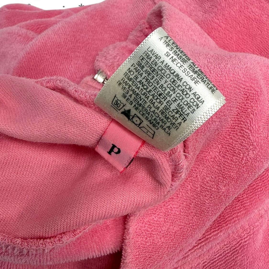 F Juicy Couture 쥬시 핑크 테리 반팔 후드집업 상품이미지8