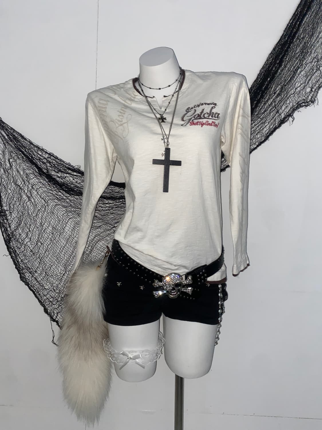 갓차 펑크 고딕 레터링 롱슬리브໒꒱ 상품이미지2