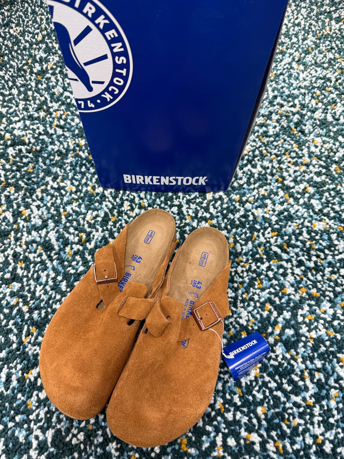 버켄 스탁 보스턴 뮬 슬리퍼 밍크 레귤러 상품이미지1