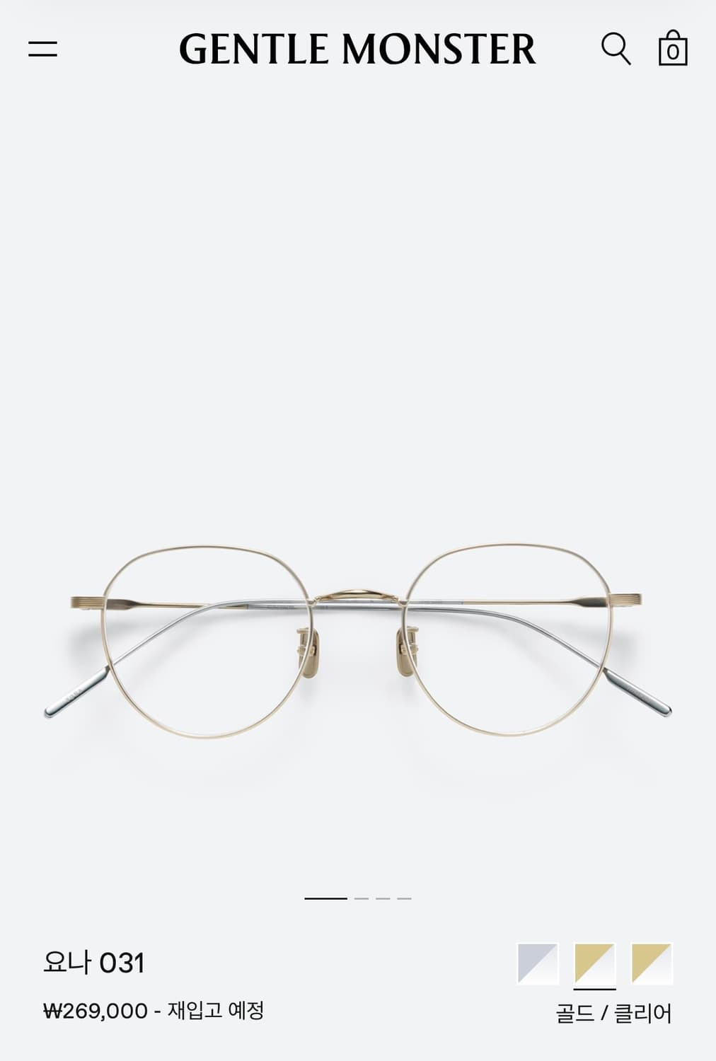 젠틀몬스터 요나 031 상품이미지1