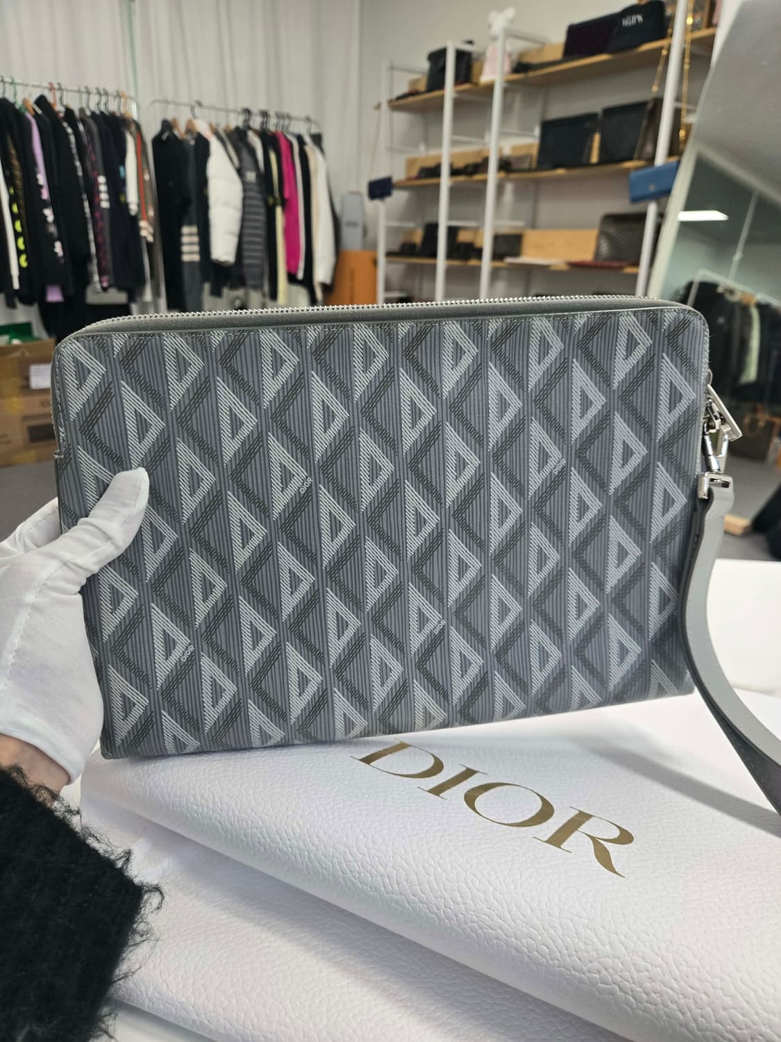 [A급컨디션] 디올 다이아몬드 아이패드 클러치백 상품이미지1