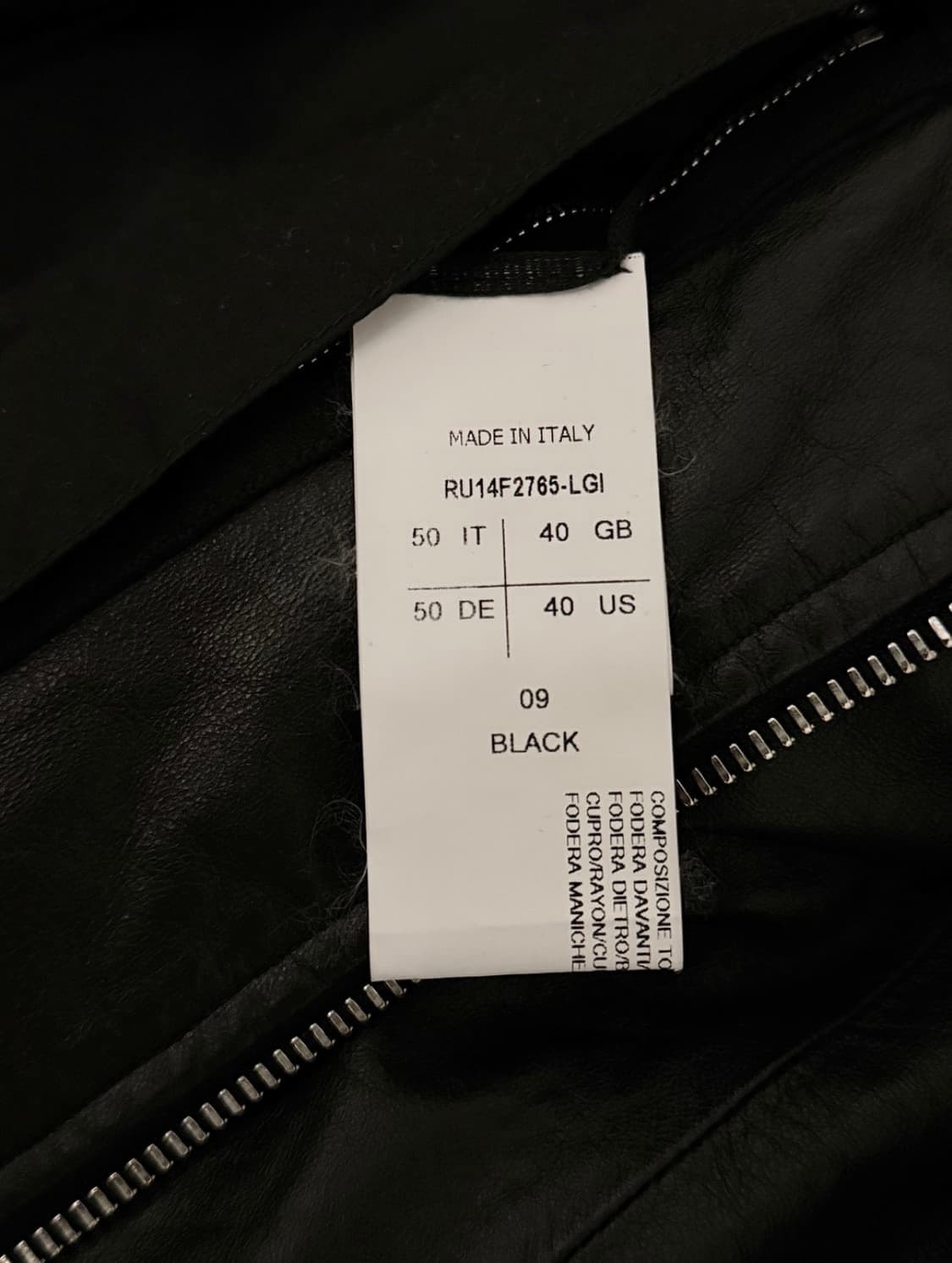 릭 오웬스 13fw 플린스 후드 레더자켓 상품이미지5
