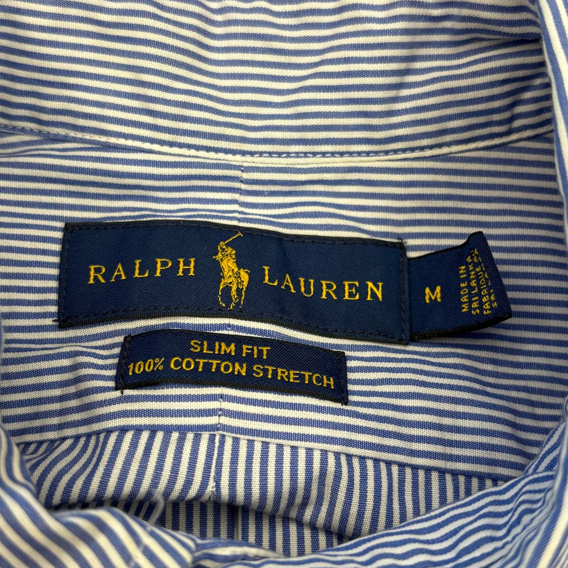 M 폴로랄프로렌 슬림핏 스트라이프 코튼 셔츠  상품이미지4