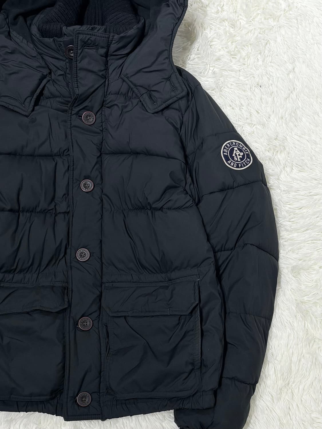 아베크롬비 블랙 패치 다운 패딩 상품이미지7