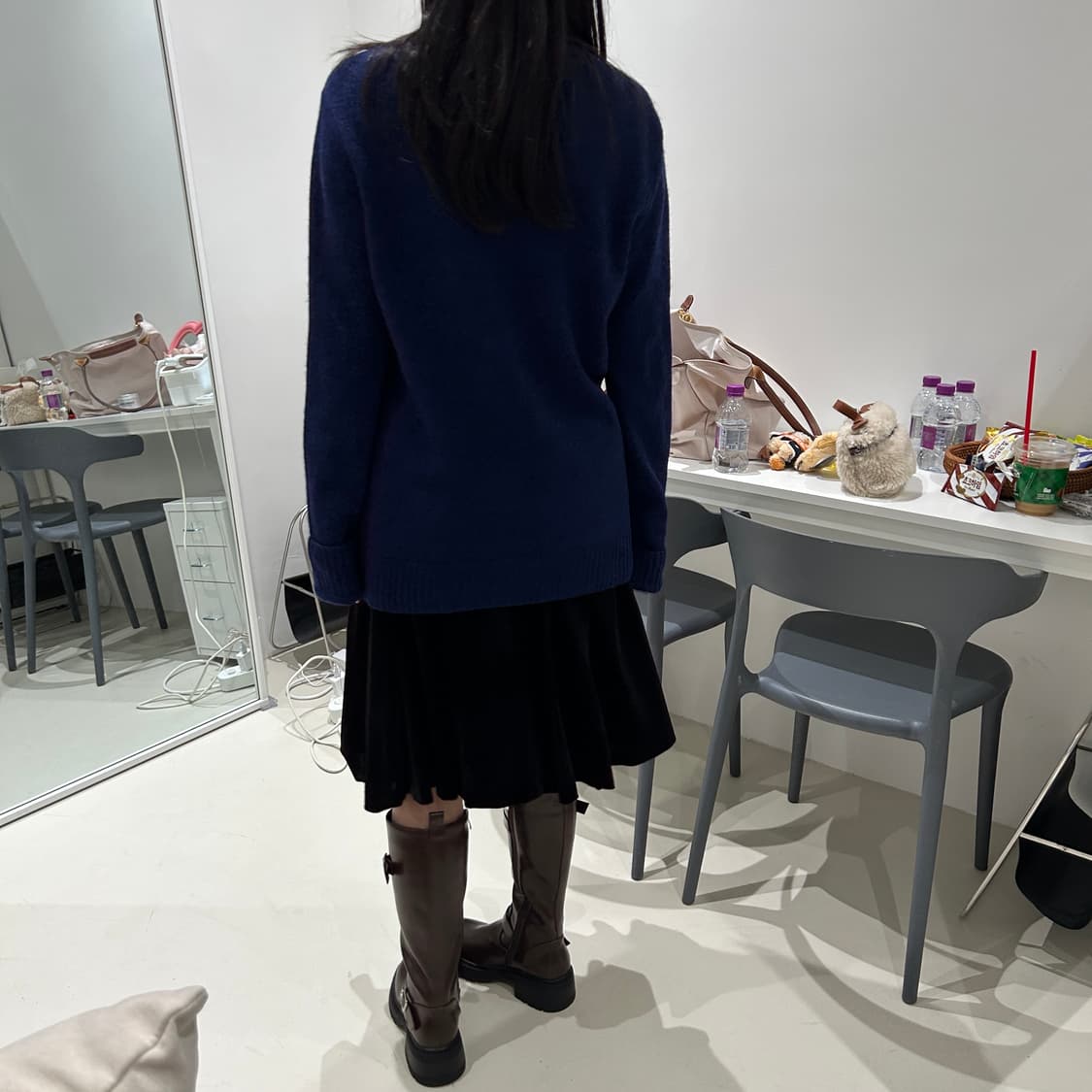 블루블루 포켓 디테일 울 니트 made in japan 상품이미지3