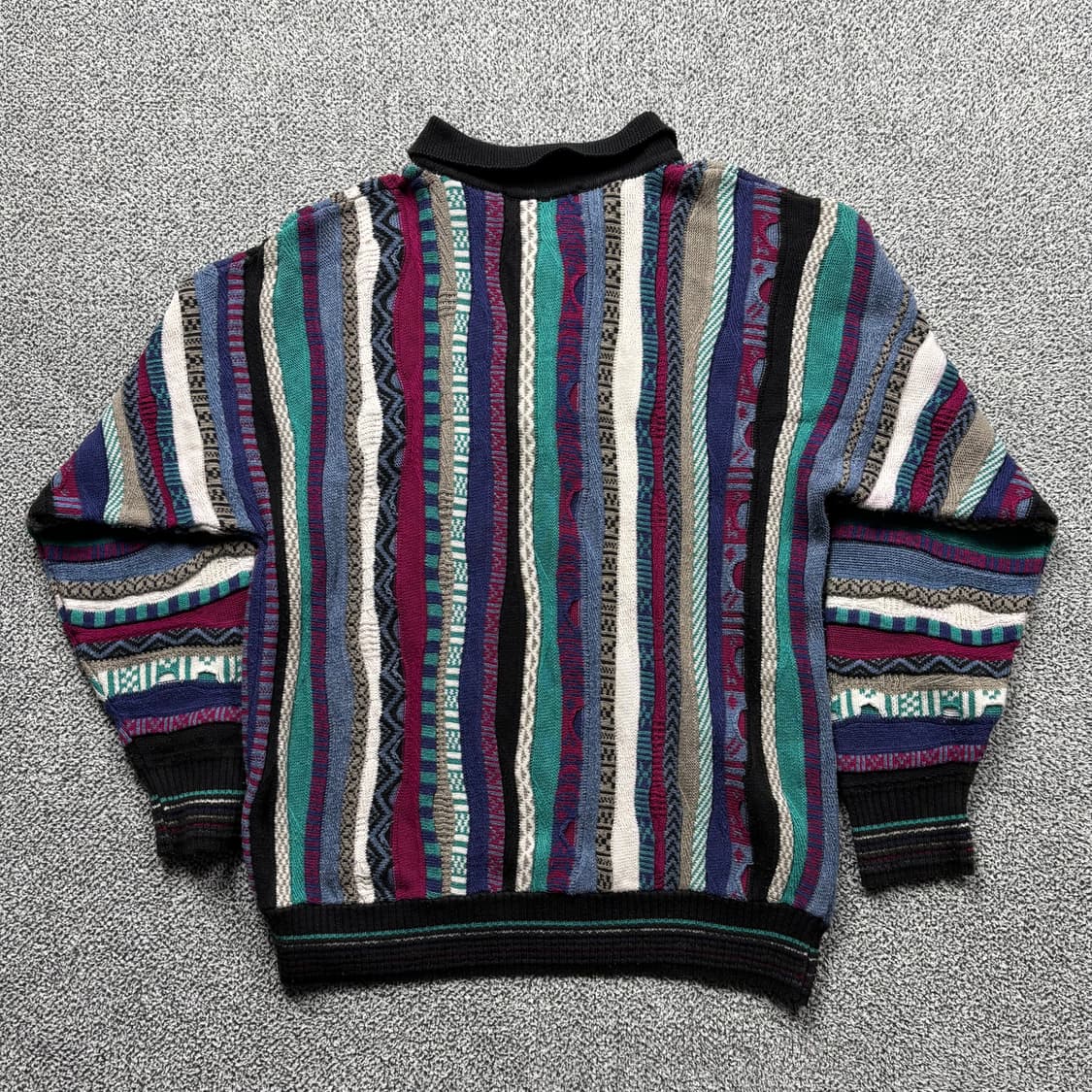 유럽 메이드 빈티지 패턴 카라 니트 상품이미지3