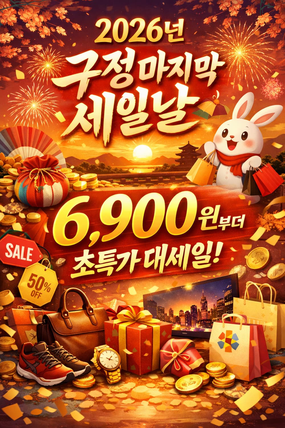 2월18일 구정연휴 마지막세일 (6,900~) 상품이미지1