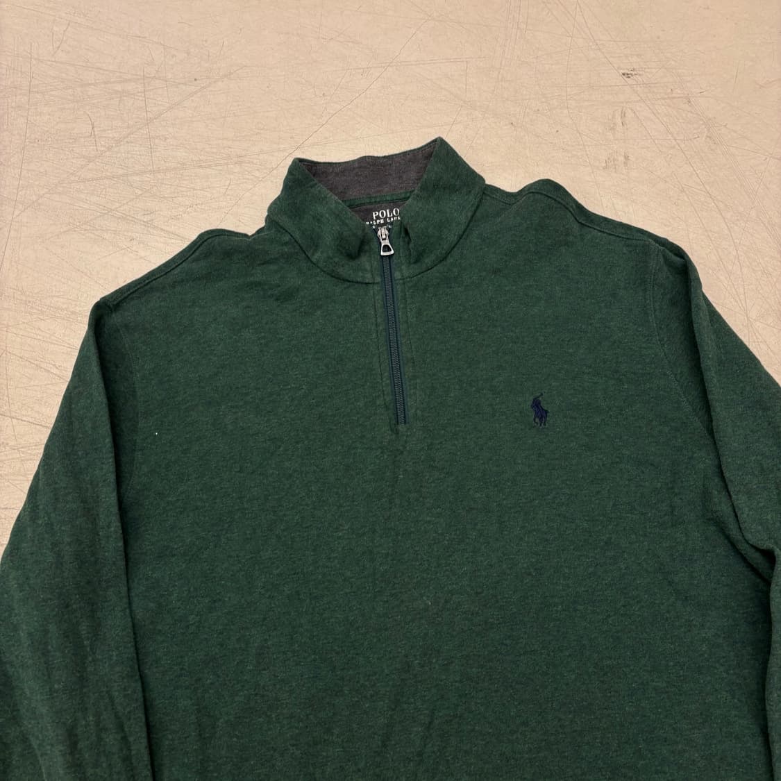 폴로 랄프로린 그린 신형 반집업 니트 상품이미지2