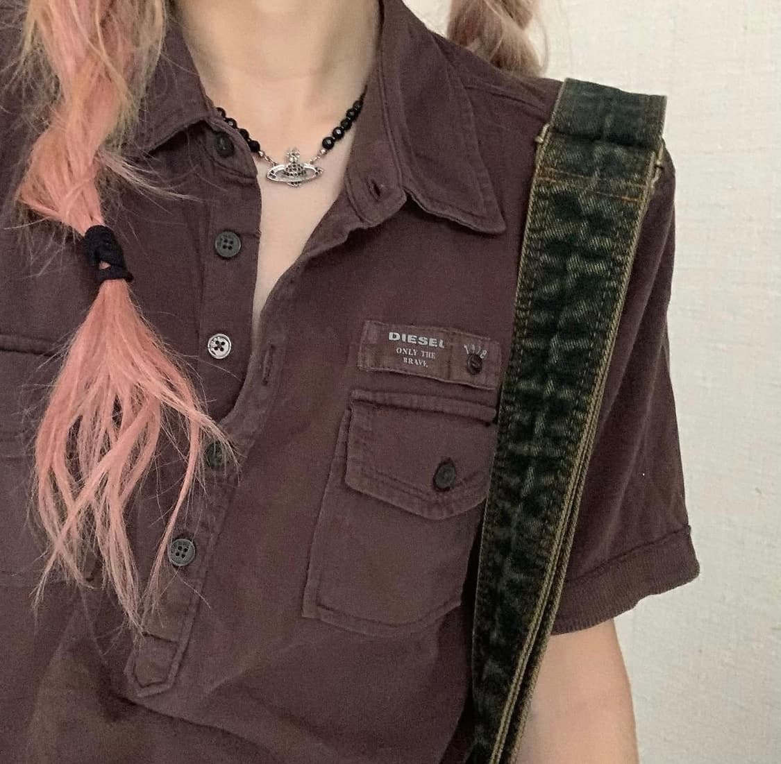diesel 디젤 반팔티 빈티지 남녀공용 상품이미지1