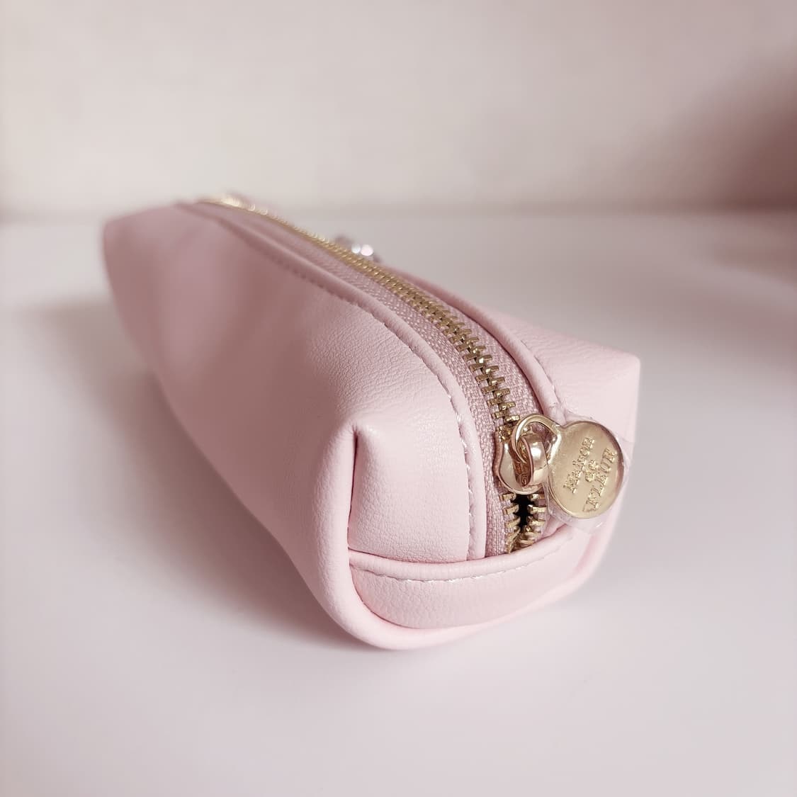 메종드플뢰르 리본 필통 파우치 핑크 양산형 스나계 지뢰계 상품이미지2