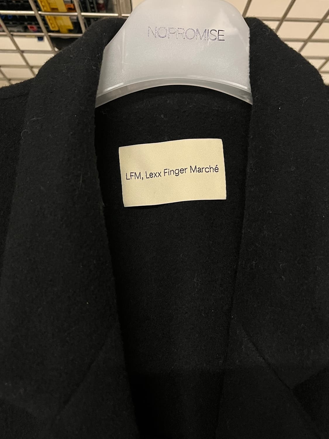 LFM 캐시미어 더블 롱 코트 블랙 상품이미지7
