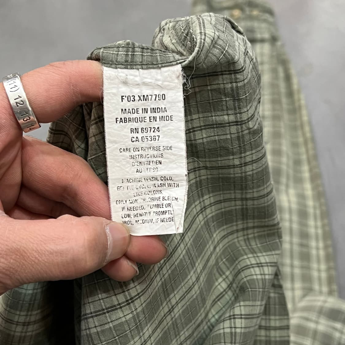  컬럼비아 체크 셔츠 y14972 상품이미지8