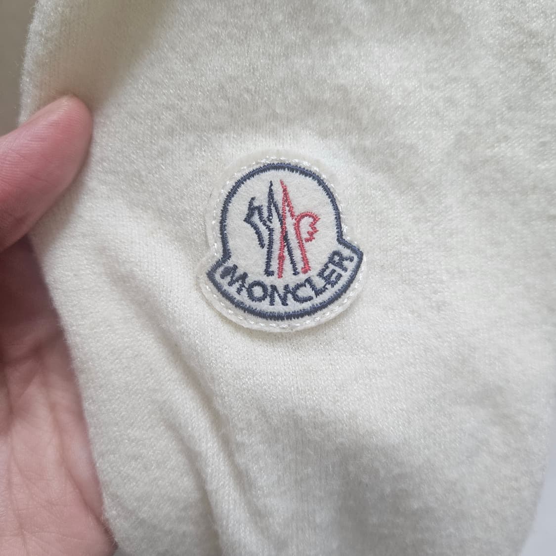 빈티지 몽클레어 몽클레르 아이보리 울 니트 스웨터 가디건 상품이미지2