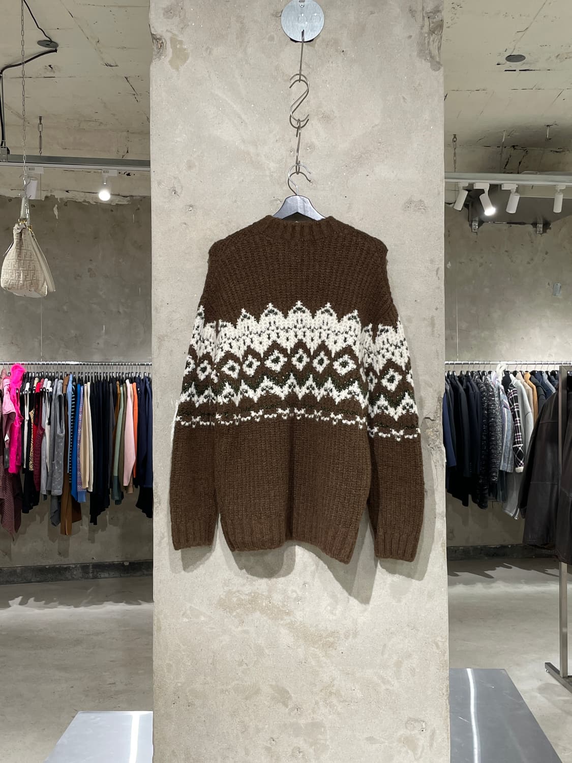 타임 옴므 22F/W 브라운 노르딕 알파카 울 스웨터 상품이미지6