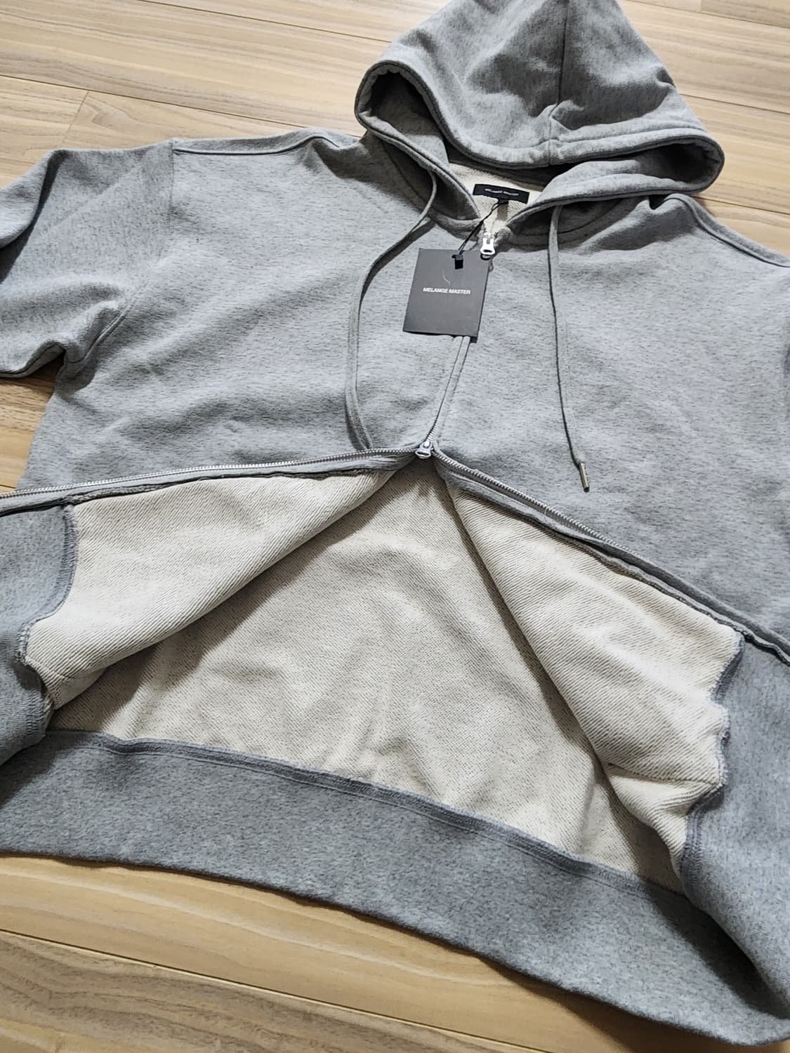 멜란지마스터후드집업자켓L사이즈 상품이미지5