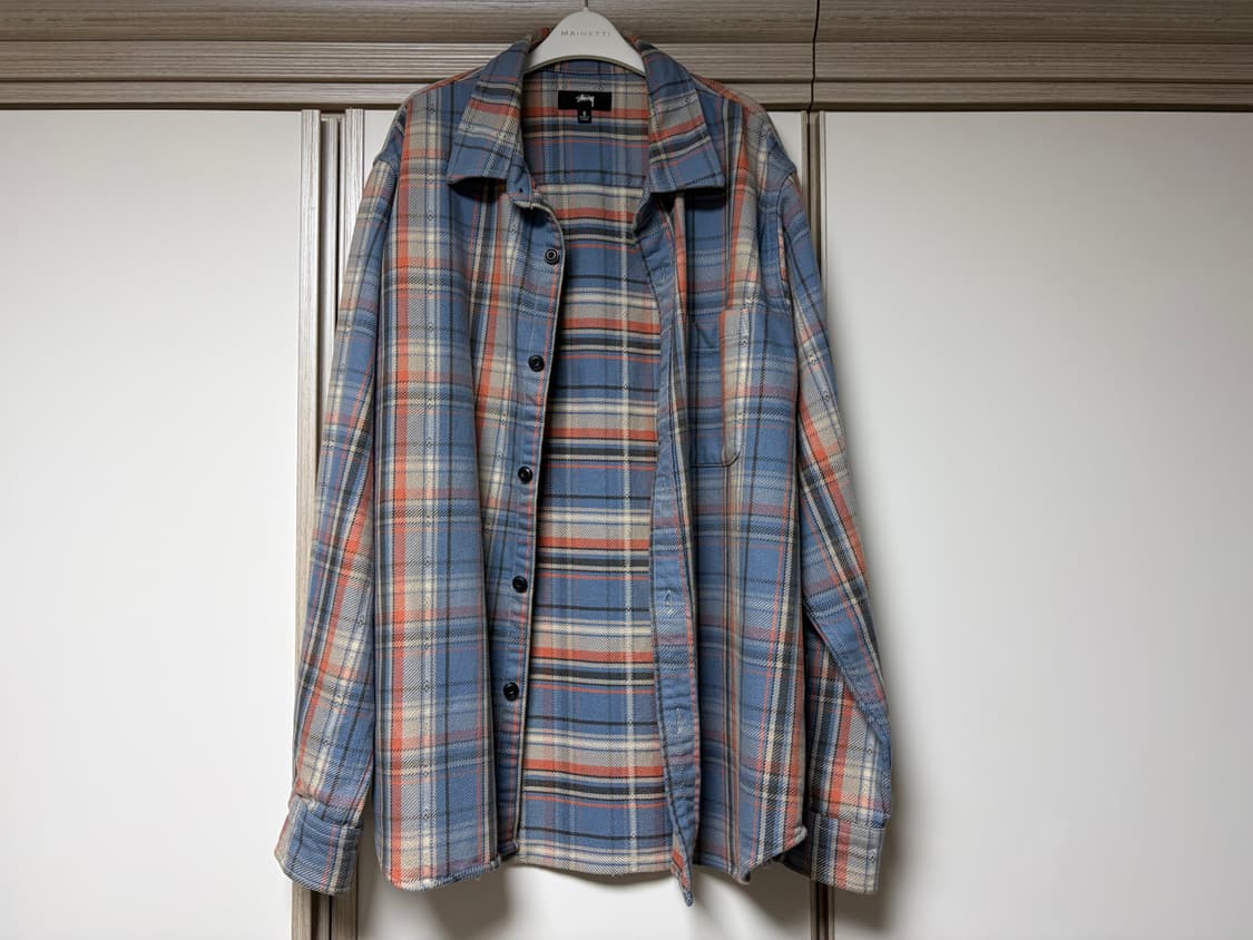 [S] Stussy 스투시 단 워시드 코튼 플레이드 셔츠 상품이미지2
