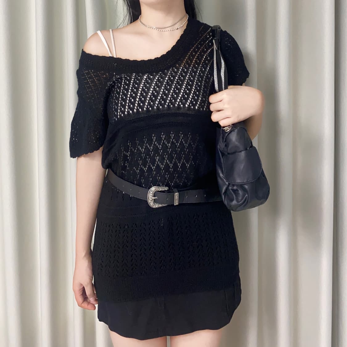 앤틱 블랙 레더벨트 상품이미지6