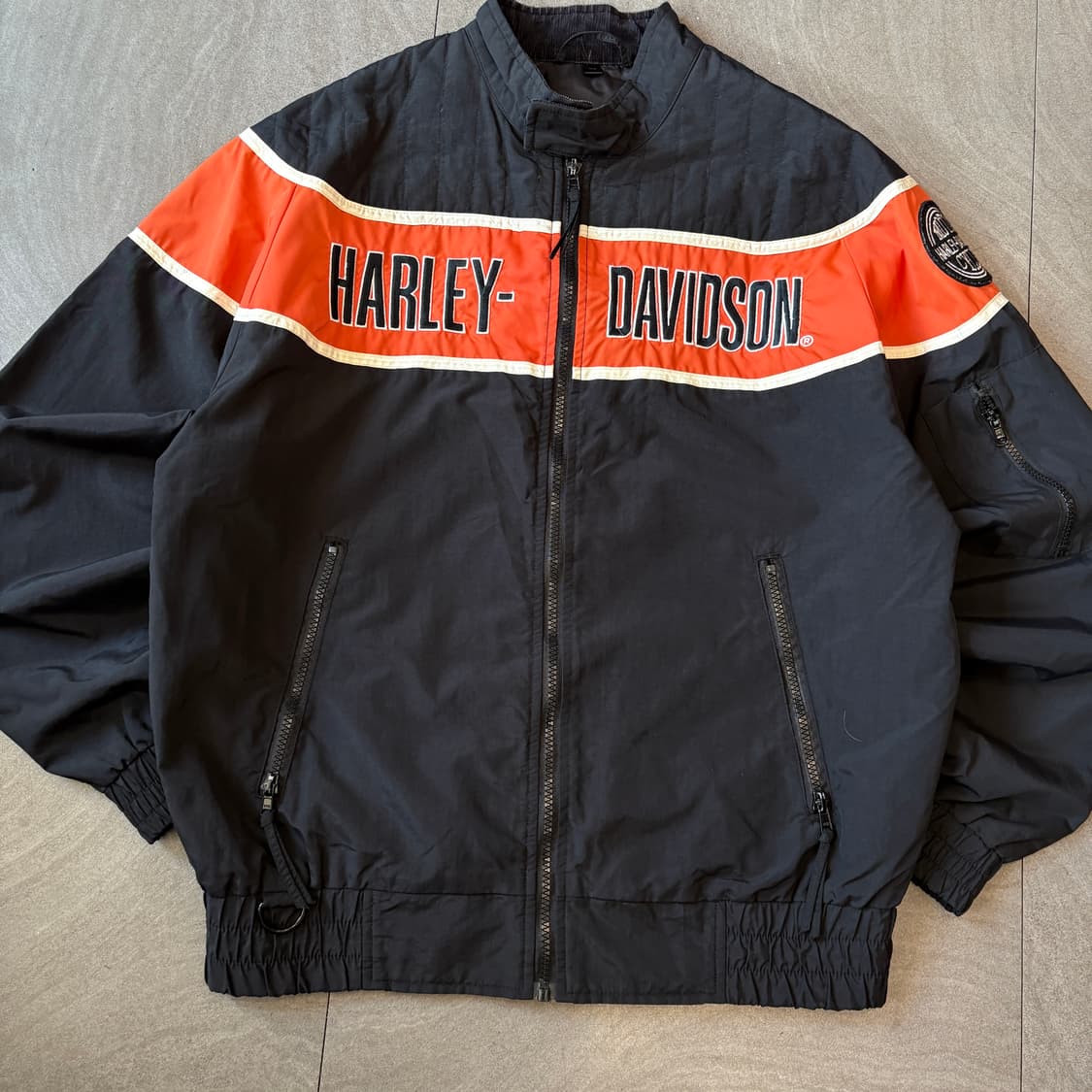 할리데이비슨 정품 나일론 블랙 자켓  상품이미지4