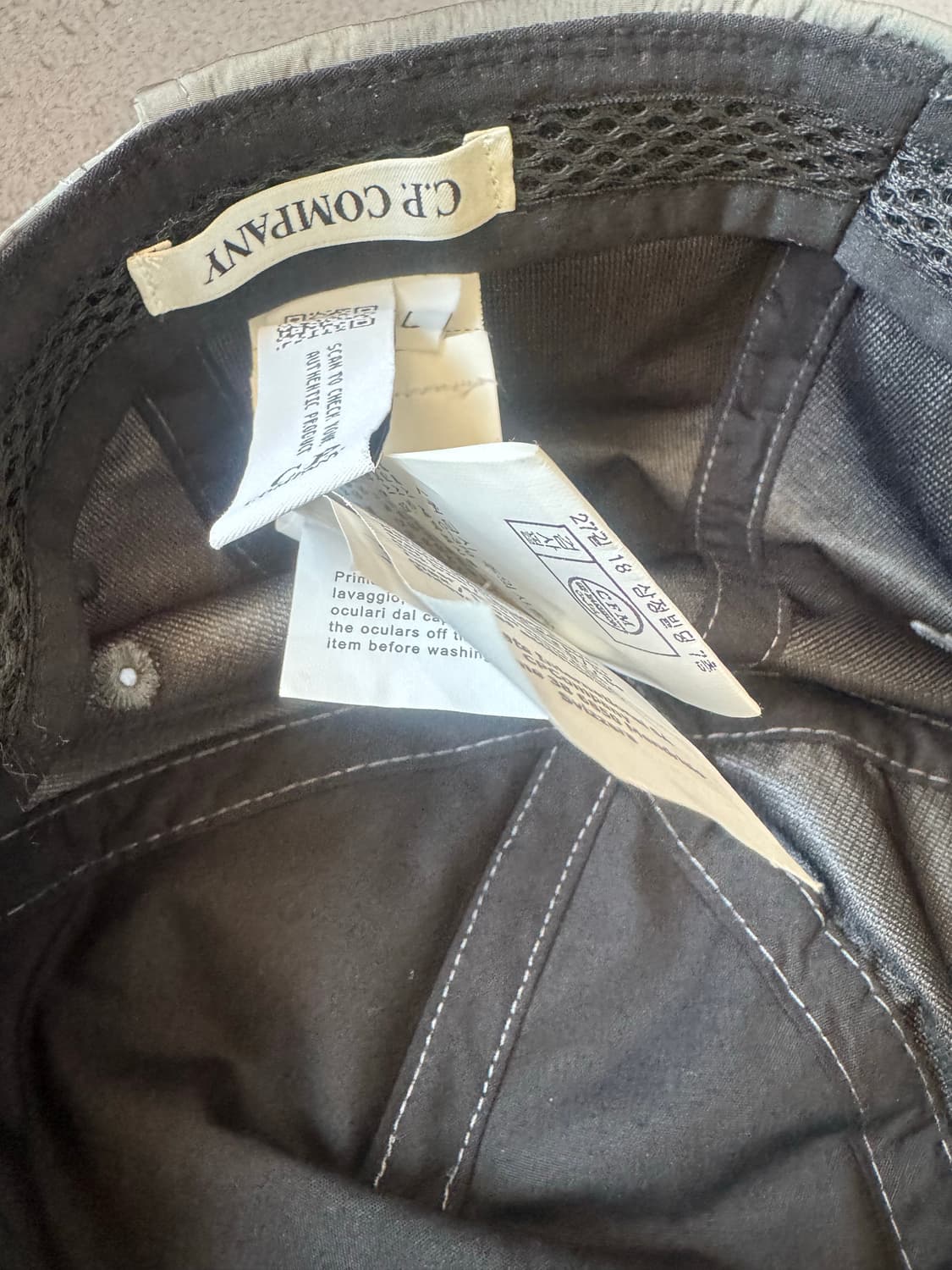 Cp컴퍼니 그레이 고글 볼캡 상품이미지2