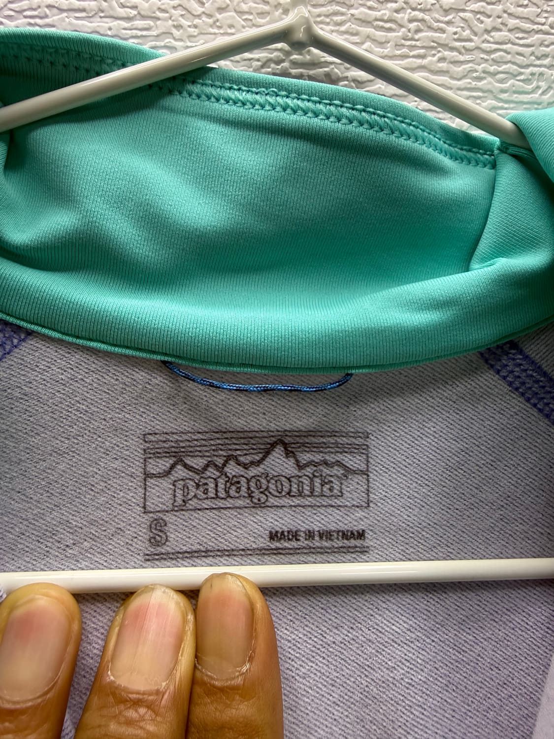 파타고니아 퍼플/민트 풀오버 상품이미지3