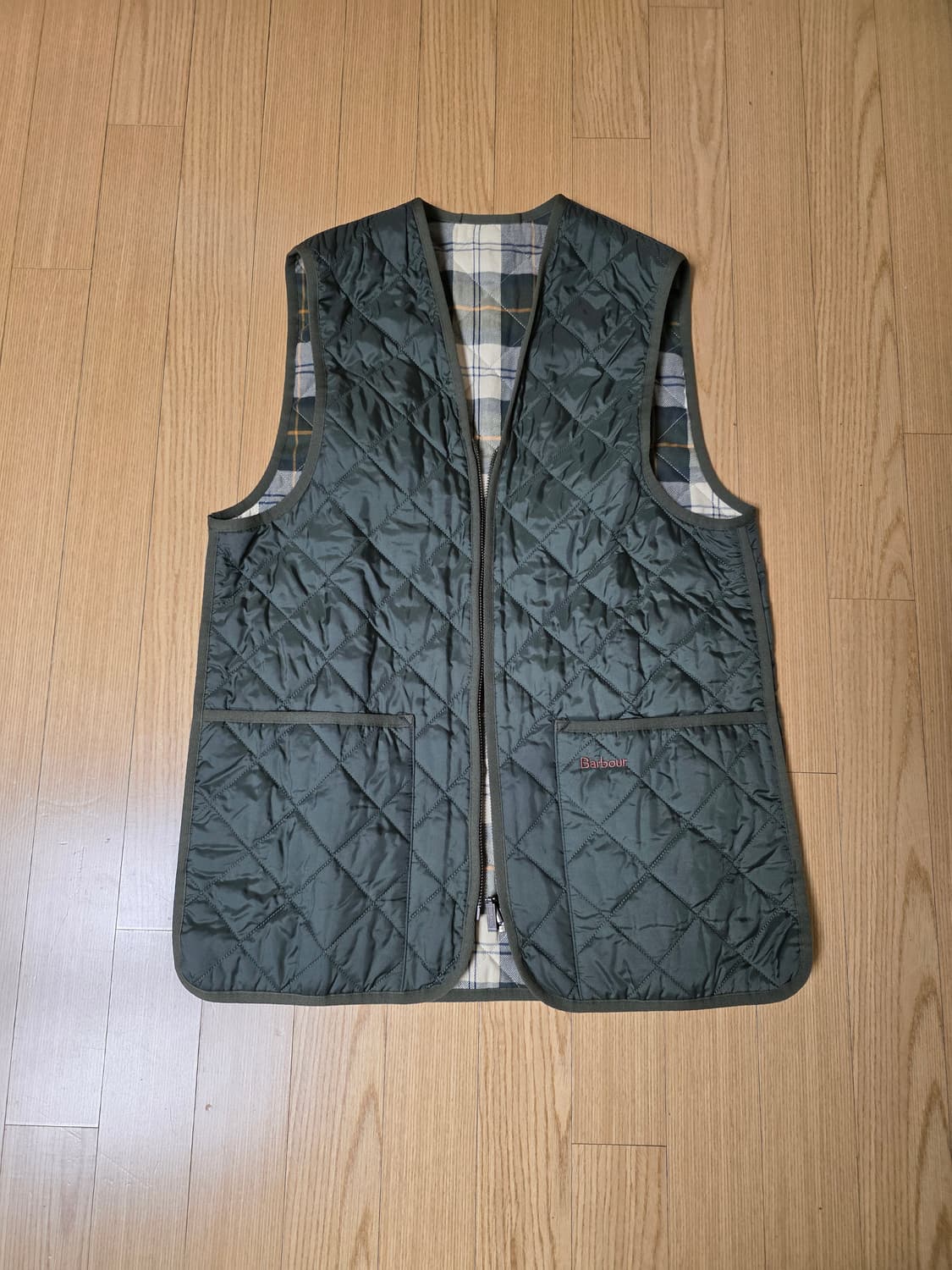 바버 퀼팅 베스트(웨이스트코트/집인라이너) 38 사이즈 상품이미지1