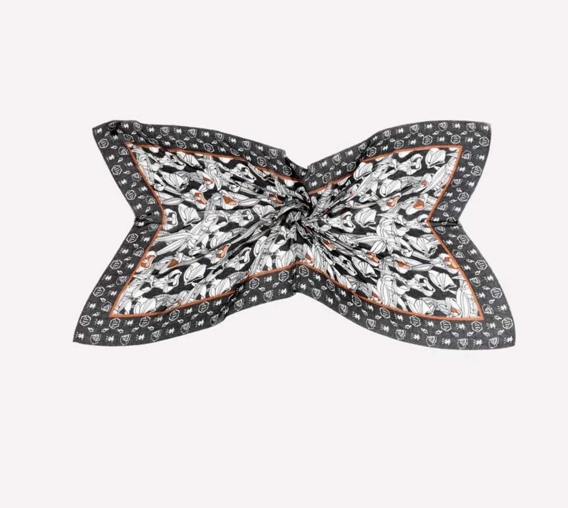 (OS) 필립플레인 모달 실크 버니 스카프 블랙 상품이미지7