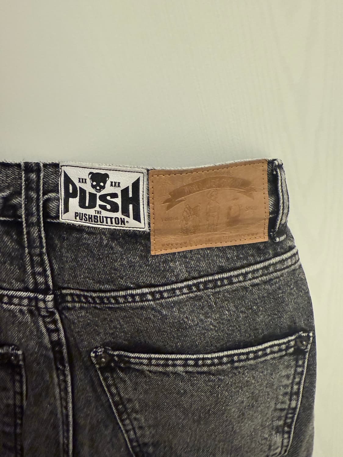 PushButton 흑청 데님 팬츠 XS EU36 상품이미지3