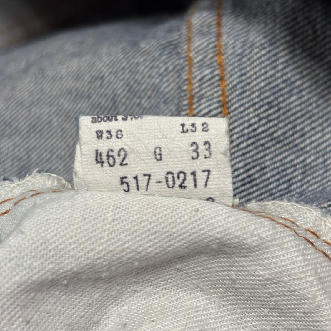 80s 빈티지 리바이스 517 66 후기 허리46cm 상품이미지10