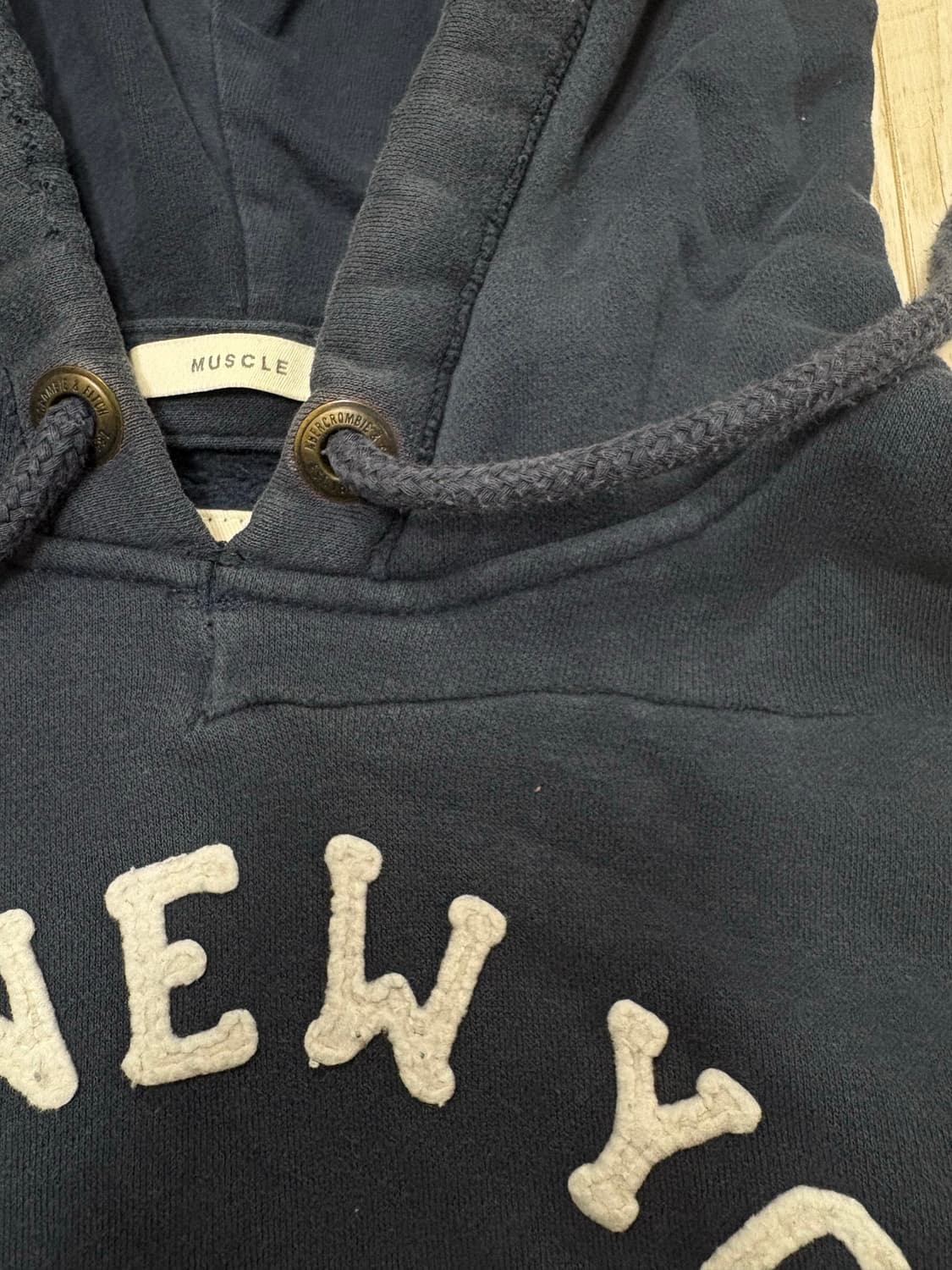아베크롬비 후드티 네이비 m 상품이미지2
