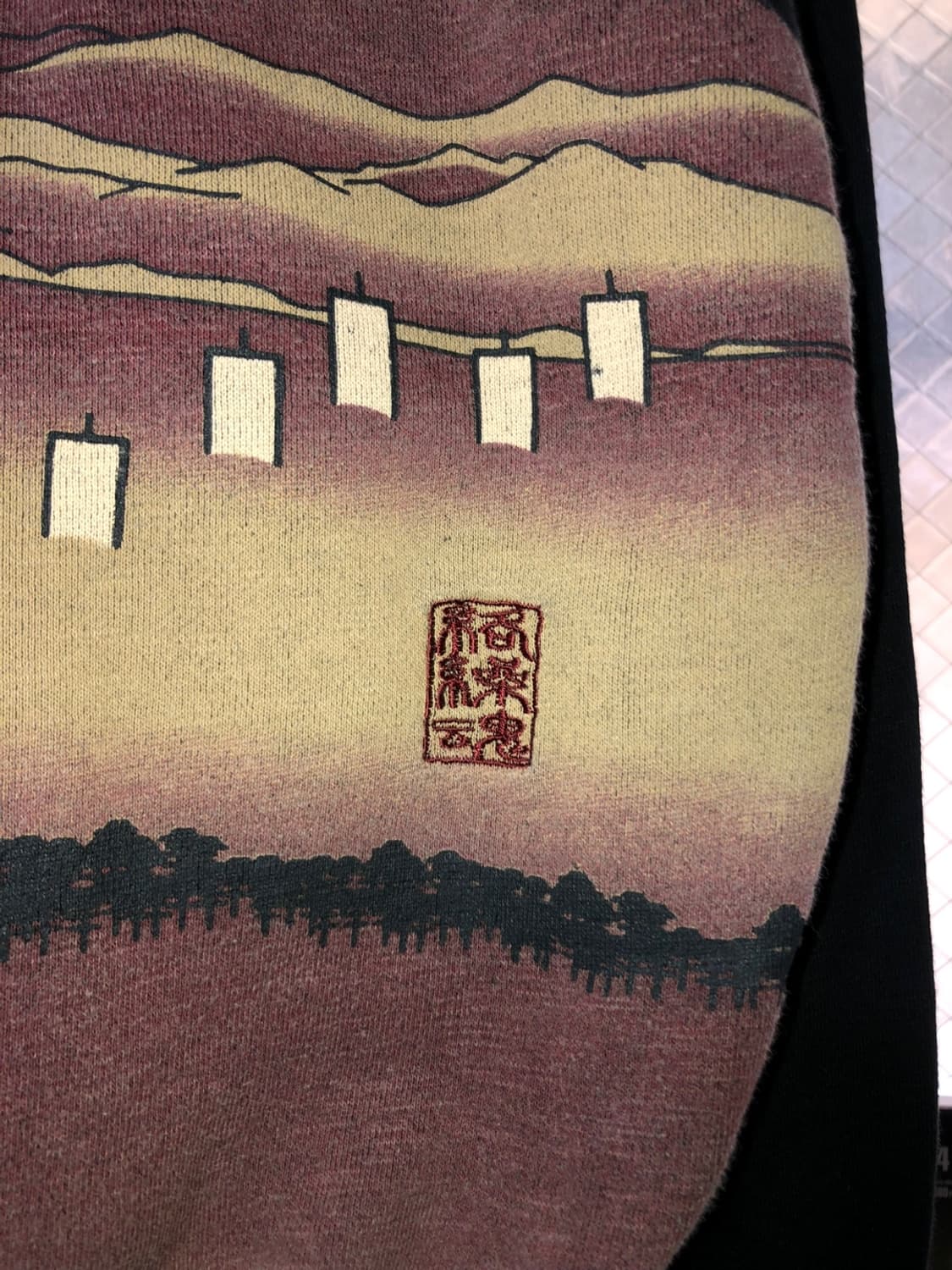 카라쿠리 타마시 동양풍 자수 맨투맨 상품이미지7