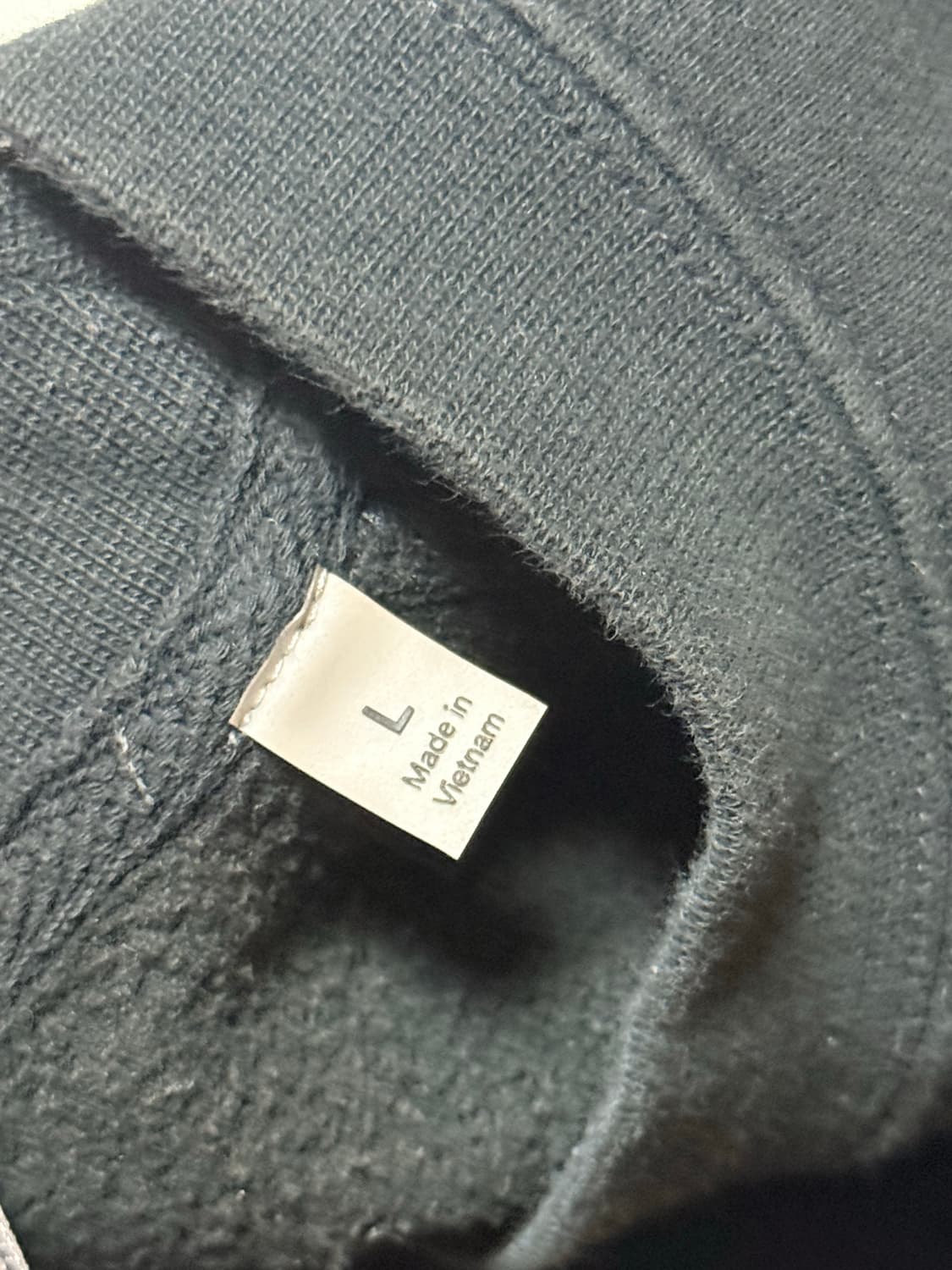 이센셜 맨투맨 블랙 L 상품이미지4