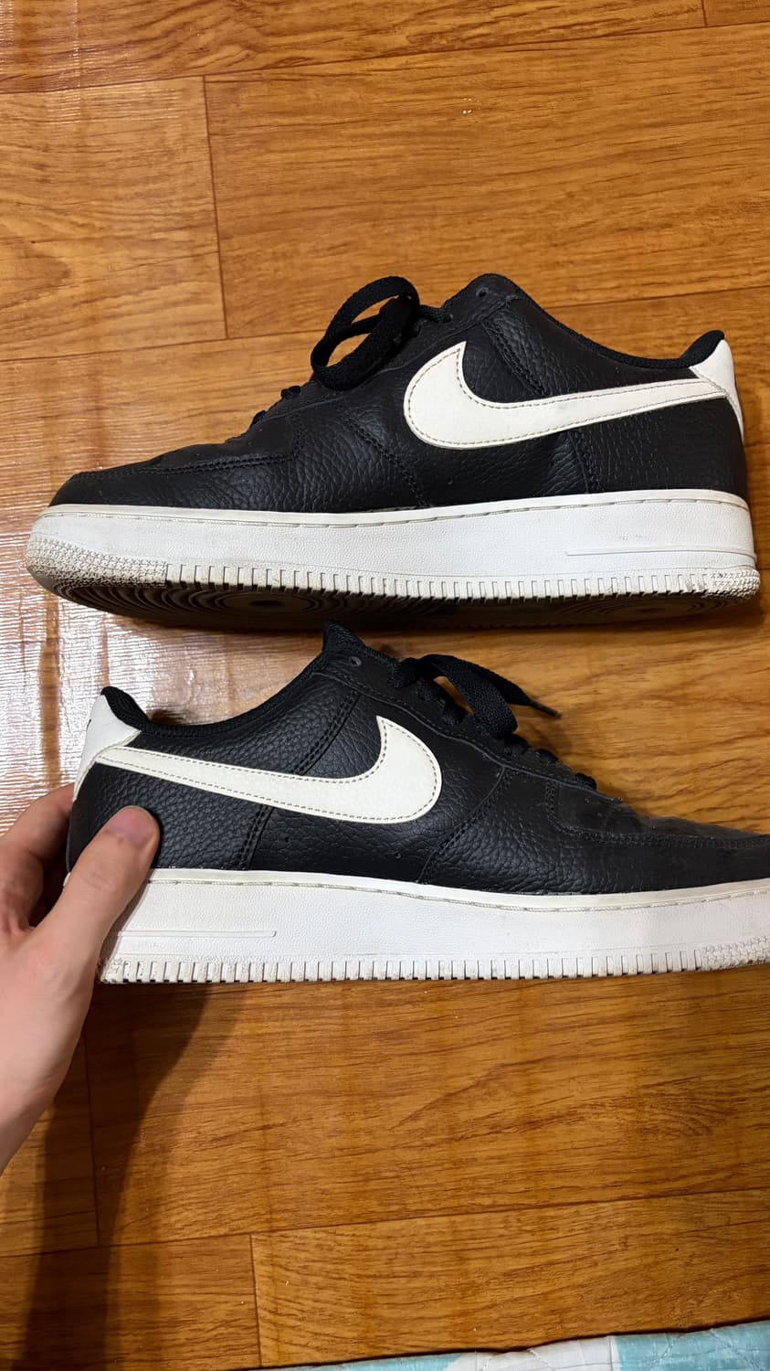 나이키 에어포스 1 '07 블랙 화이트 260 상품이미지3