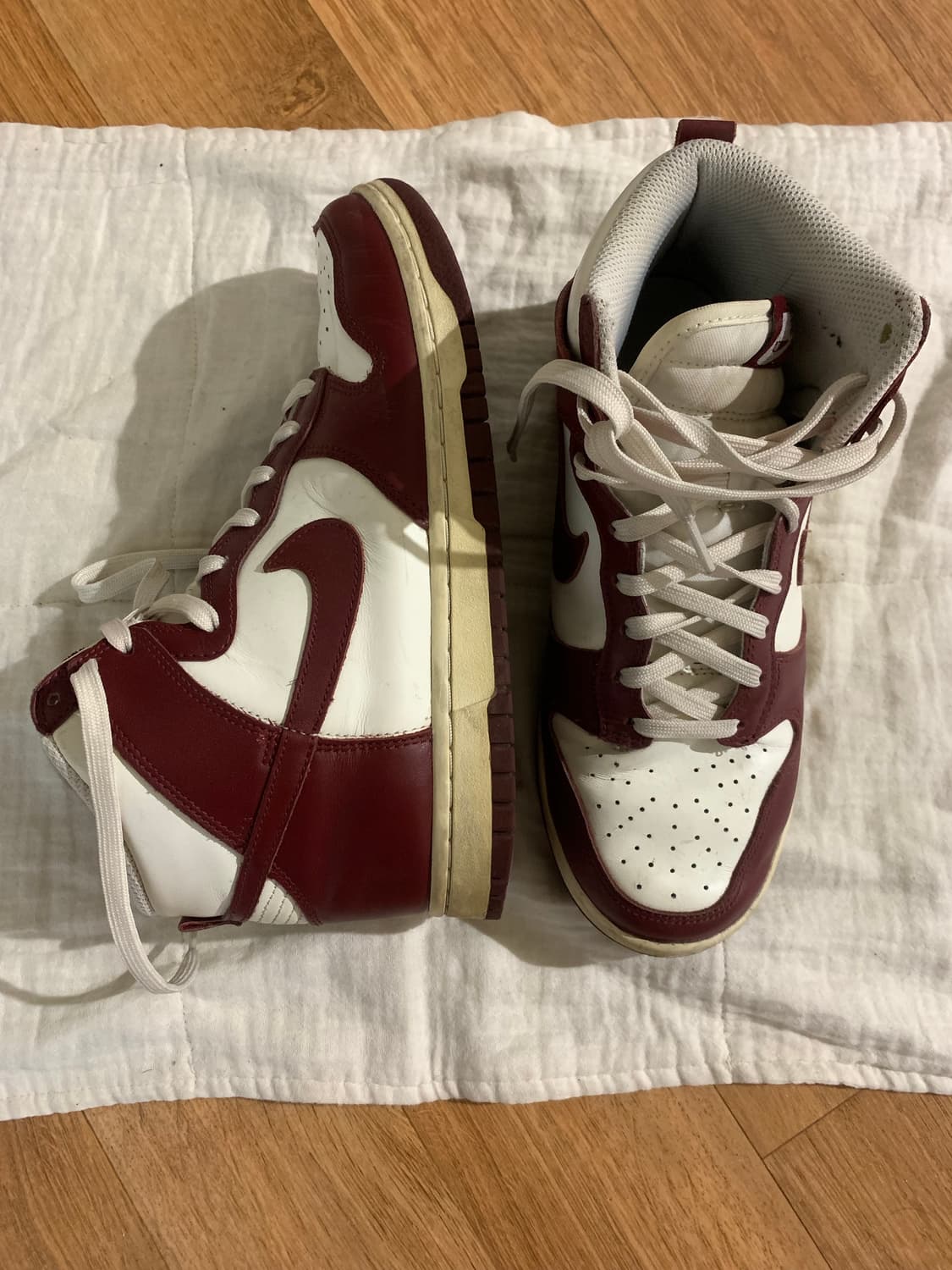 나이키 덩크 하이 팀 레드 240 상품이미지4