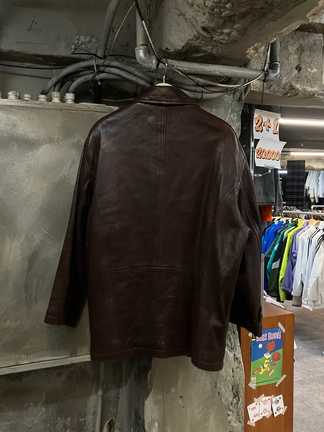 빈티지 양가죽 자켓 브라운 L #csz2910 상품이미지2