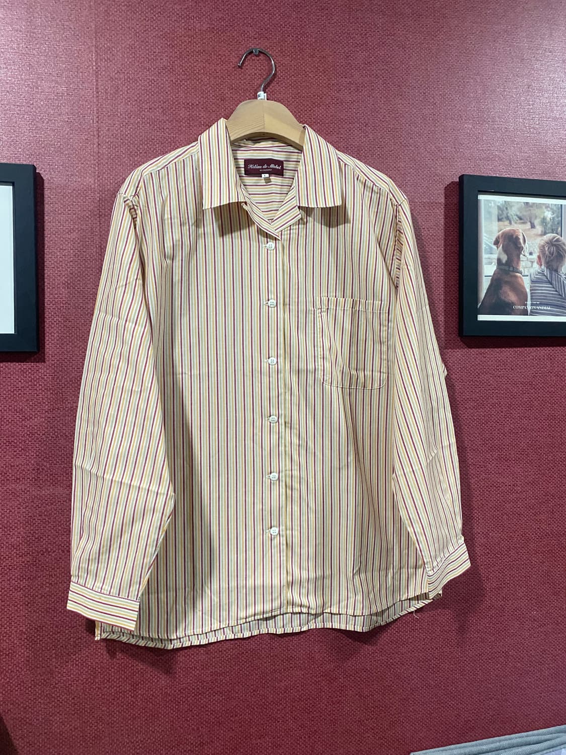 Helene de Michel 스트라이프 셔츠 L 상품이미지1