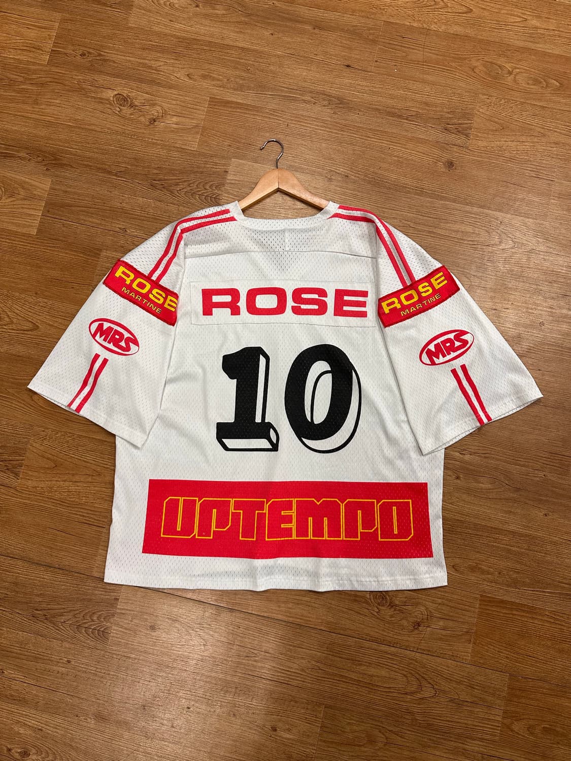 (S)마틴로즈 오버사이즈 풋볼 져지 화이트 상품이미지6